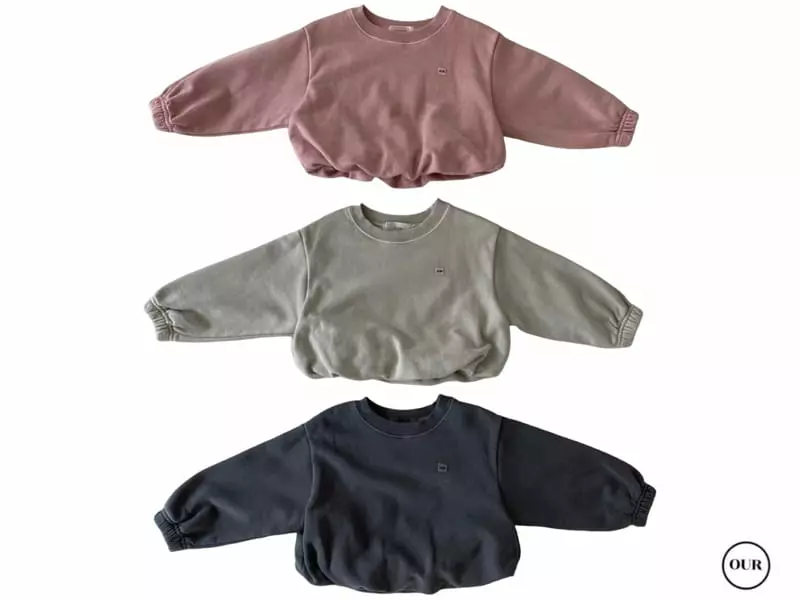 Our - Korean Children Fashion - #fashionkids - Volume Crop Sweatshirt