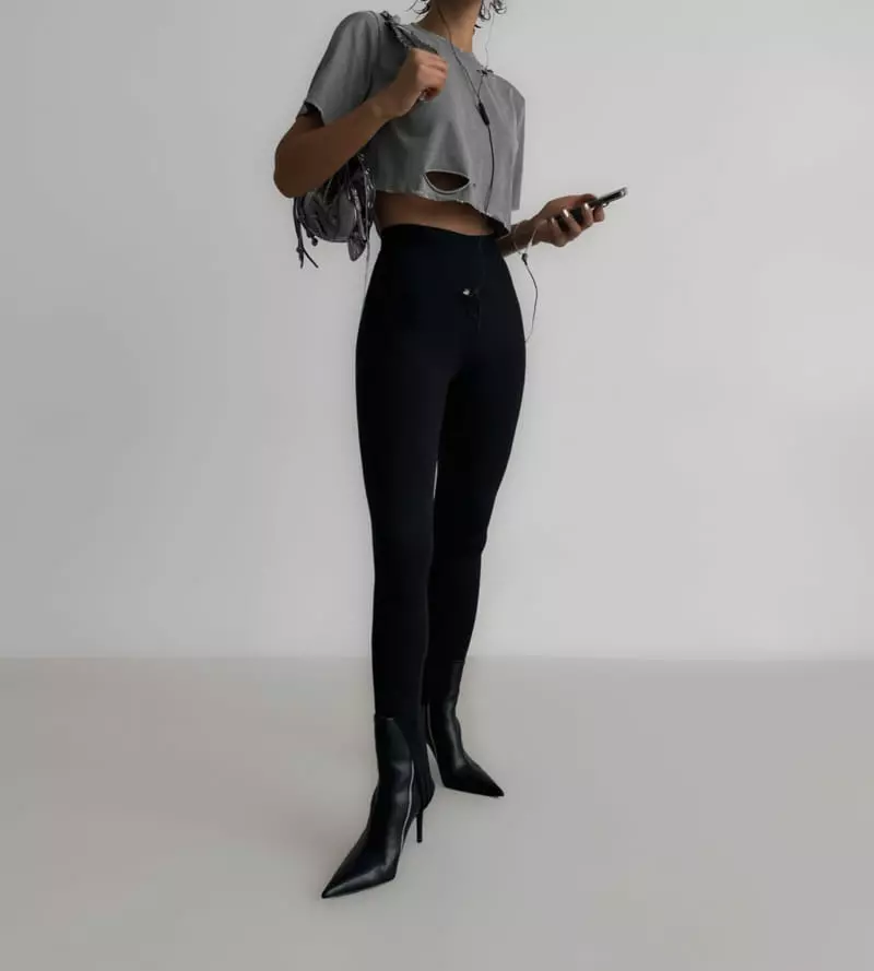 Paper Moon - Korean Women Fashion - #momslook - stirrup stretch leggings