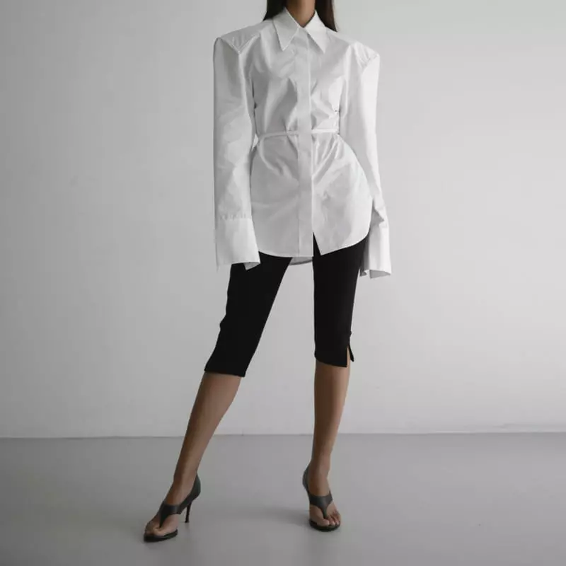 Paper Moon - Korean Women Fashion - #momslook - Slit Detail Half Leggings Pants - 12