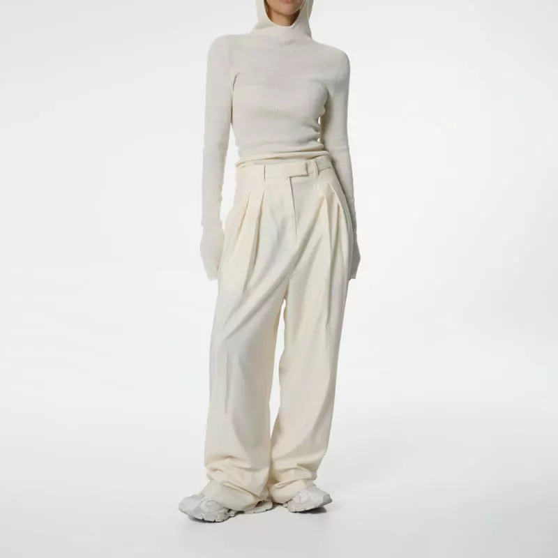 Paper Moon - Korean Women Fashion - #romanticstyle - whole garment hooded knit top - 5