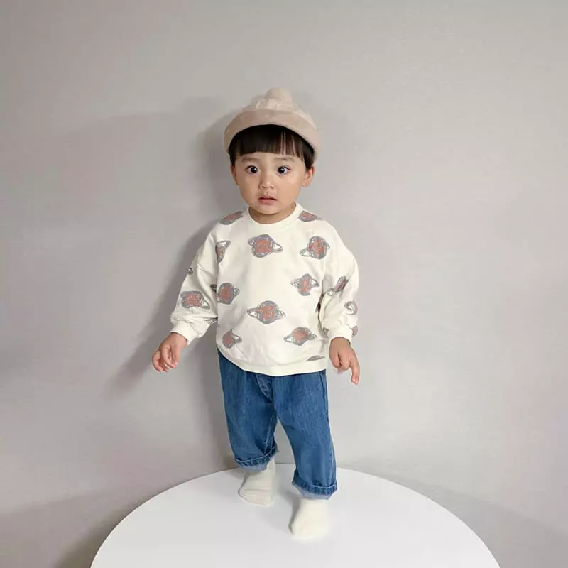 Party Kids - Korean Baby Fashion - #babyboutiqueclothing - Planet Sweatshirt - 3