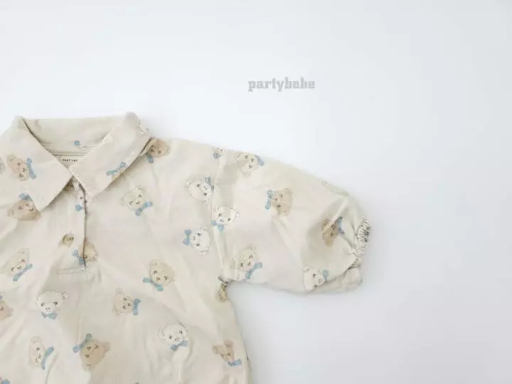 Party Kids - Korean Baby Fashion - #babyfashion - My Bear Bodysuit - 3