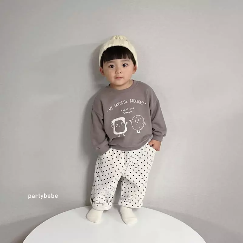 Party Kids - Korean Baby Fashion - #onlinebabyboutique - Cookie Sweatshirt - 3