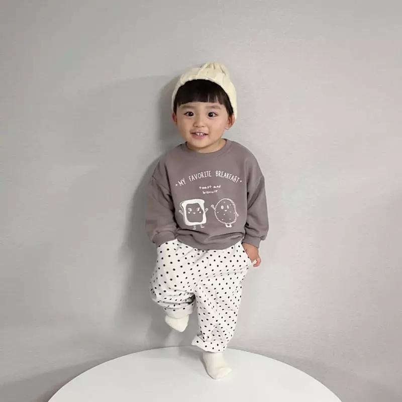 Party Kids - Korean Baby Fashion - #onlinebabyboutique - Cookie Sweatshirt - 4