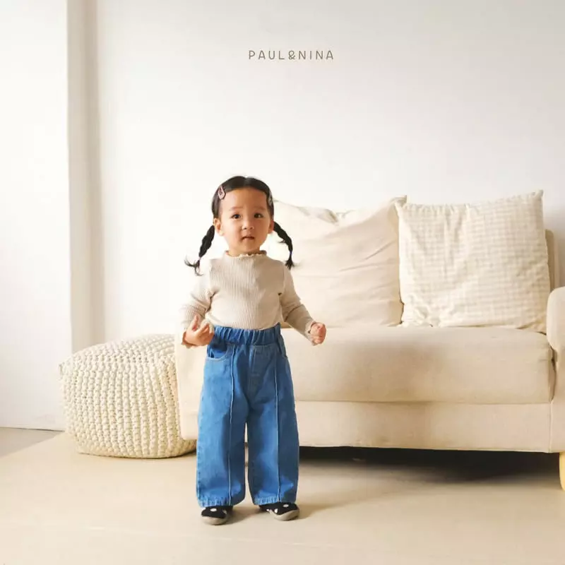 Paul & Nina - Korean Children Fashion - #designkidswear - Pintuck Jeans - 2