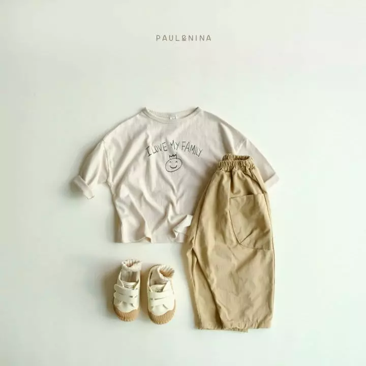 Paul & Nina - Korean Children Fashion - #kidsshorts - Family Tee