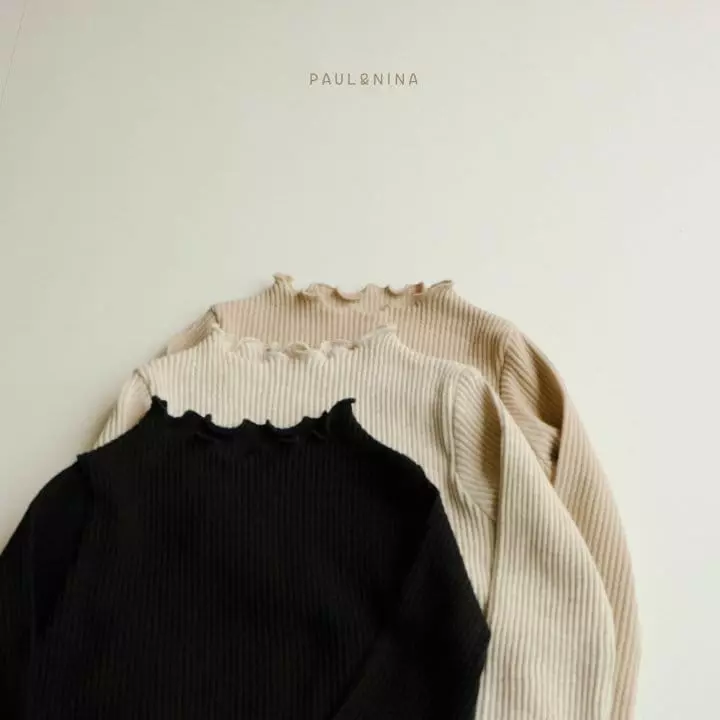 Paul & Nina - Korean Children Fashion - #littlefashionista - Rib Frill Tee - 2