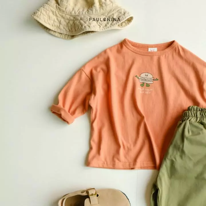 Paul & Nina - Korean Children Fashion - #minifashionista - Hambuger Tee - 6