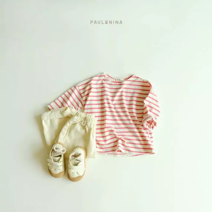 Paul & Nina - Korean Children Fashion - #prettylittlegirls - Pretty Stripes Tee - 2