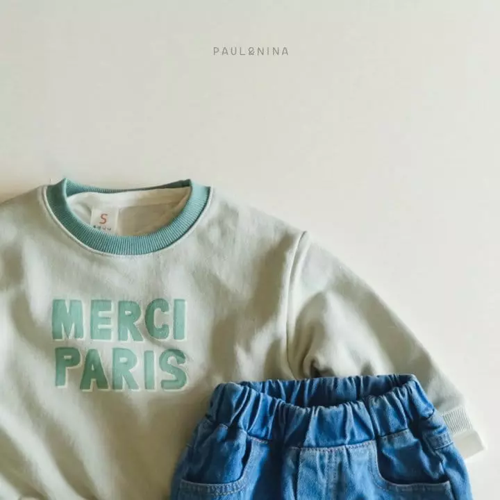 Paul & Nina - Korean Children Fashion - #toddlerclothing - Paris Sweatshirt - 3