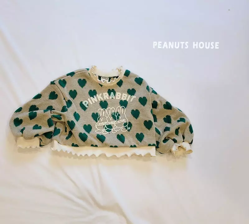 Peanuts - Korean Children Fashion - #magicofchildhood - Heart Knit Tee - 2