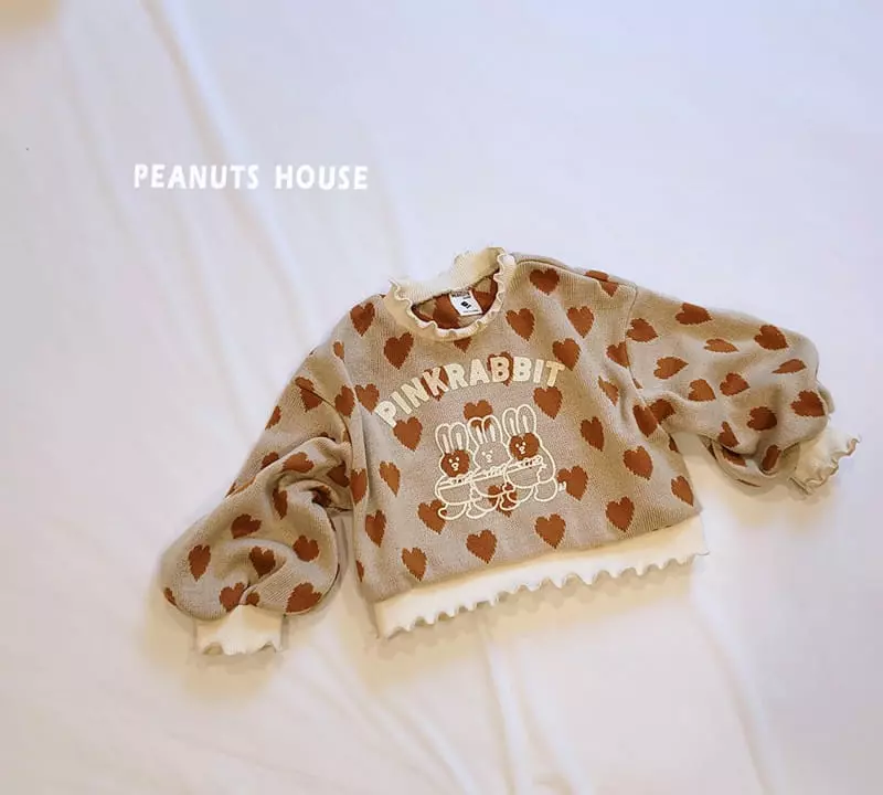 Peanuts - Korean Children Fashion - #minifashionista - Heart Knit Tee - 3