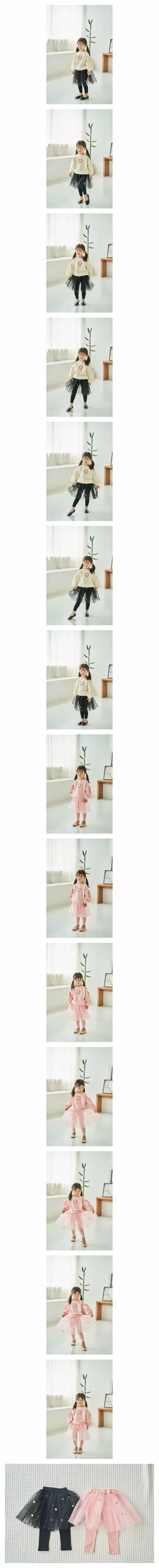 Pepper Mint - Korean Children Fashion - #Kfashion4kids - Heart Skirt Leggings