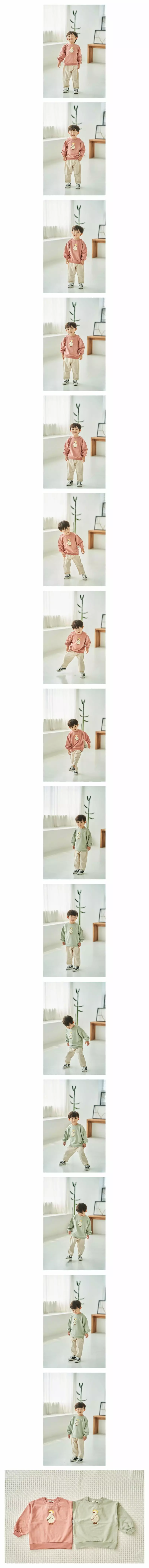 Pepper Mint - Korean Children Fashion - #fashionkids - Duck Embrodiery Sweatshirt