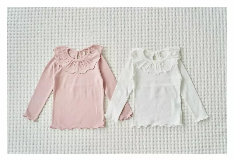 Pepper Mint - Korean Children Fashion - #magicofchildhood - Basic Frill Tee