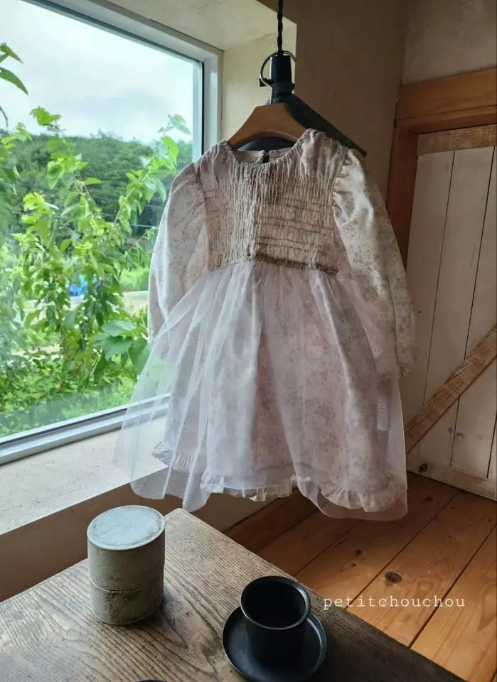 Petit Chou Chou - Korean Children Fashion - #childofig - Garden Sha One-piece - 4