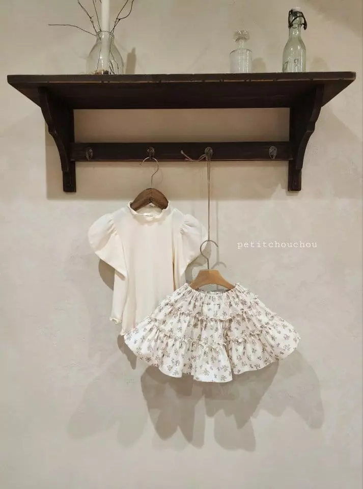 Petit Chou Chou - Korean Children Fashion - #designkidswear - Yellow Whole Skirt - 2