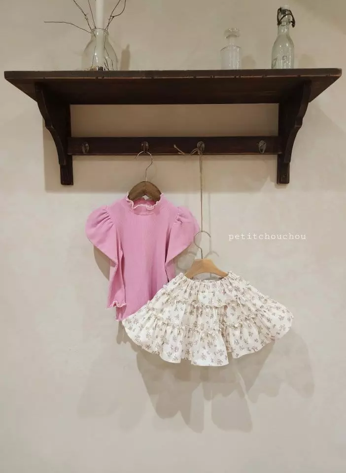 Petit Chou Chou - Korean Children Fashion - #discoveringself - Yellow Whole Skirt - 3