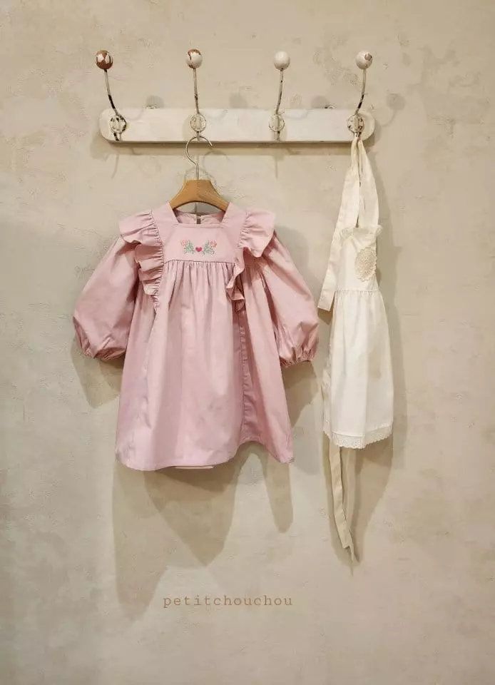 Petit Chou Chou - Korean Children Fashion - #discoveringself - Motive Apron - 2