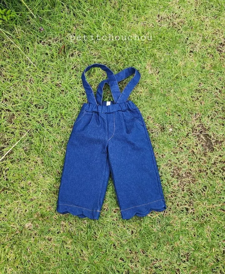 Petit Chou Chou - Korean Children Fashion - #kidsshorts - Cooing Dungarees Pants - 2