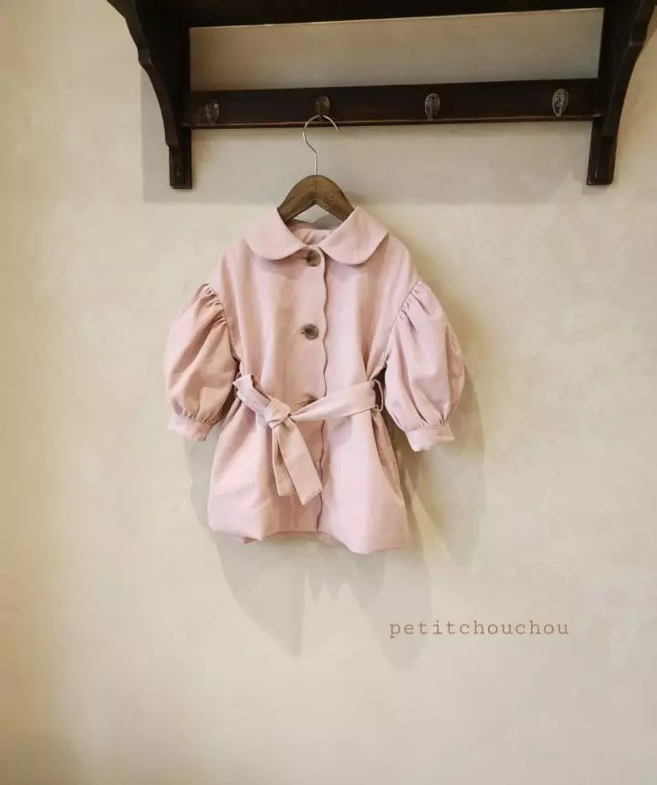 Petit Chou Chou - Korean Children Fashion - #prettylittlegirls - Ellpin Trench Coat - 5