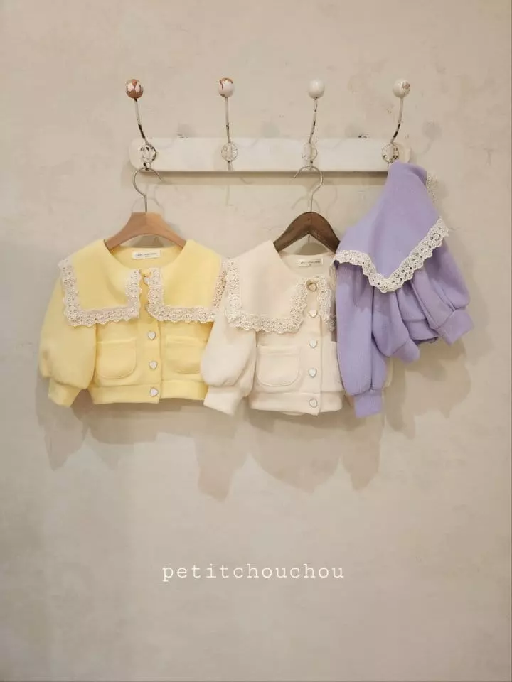 Petit Chou Chou - Korean Children Fashion - #minifashionista - Tina Heart Cardigan - 4