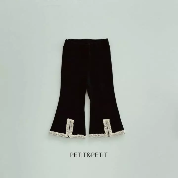 Petit & Petit - Korean Children Fashion - #Kfashion4kids - Slit Lace Pants - 8