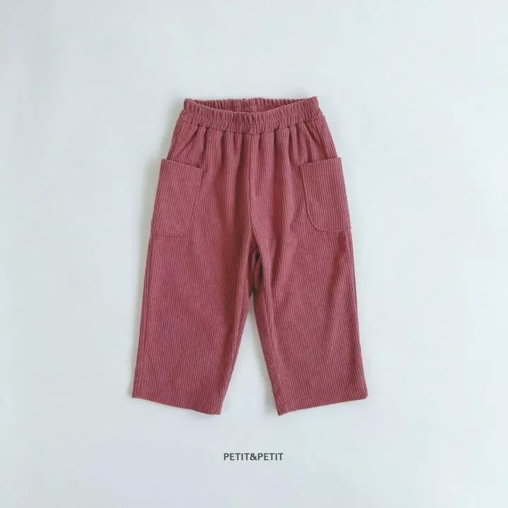 Petit & Petit - Korean Children Fashion - #Kfashion4kids - Pocket Rib Pants - 7