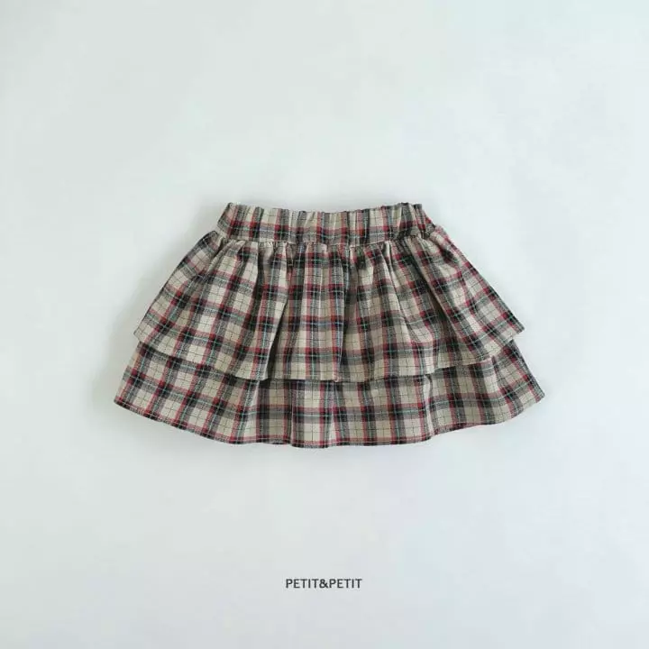Petit & Petit - Korean Children Fashion - #childrensboutique - Check Cancan Skirt - 9