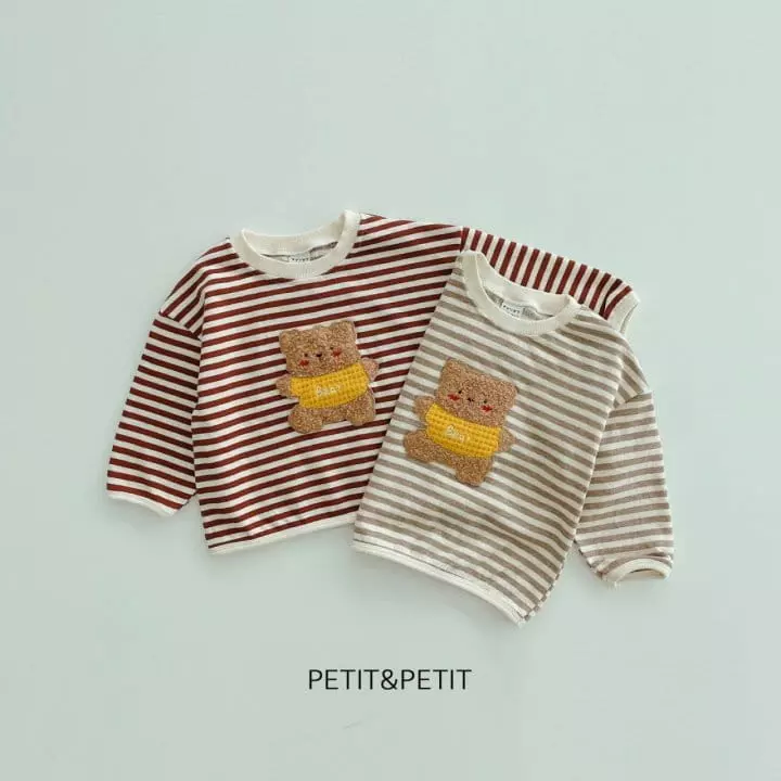 Petit & Petit - Korean Children Fashion - #fashionkids - Bear Piping Tee - 2