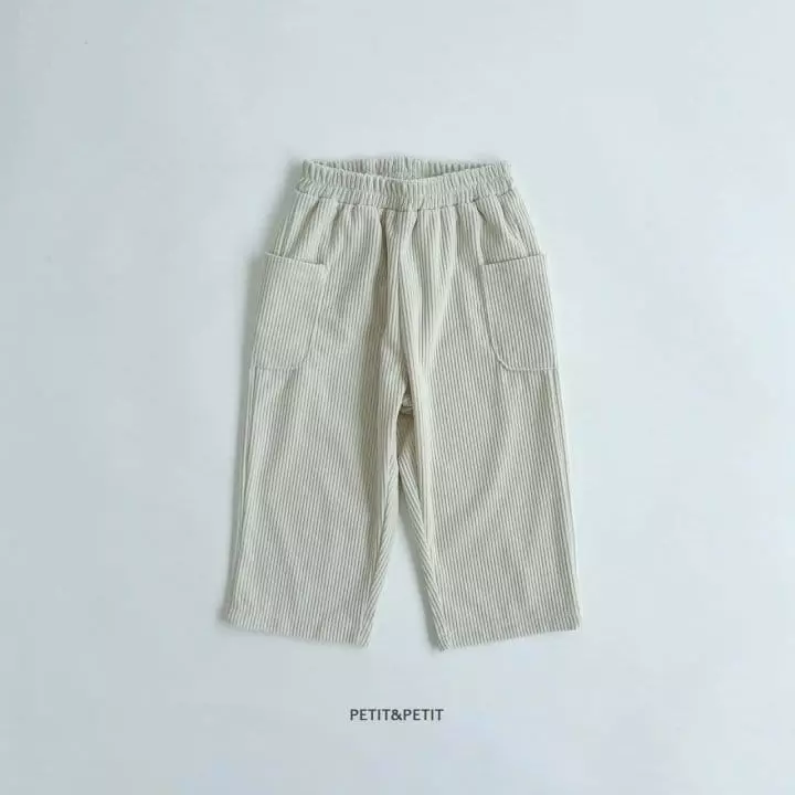 Petit & Petit - Korean Children Fashion - #kidzfashiontrend - Pocket Rib Pants - 6