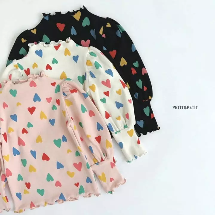 Petit & Petit - Korean Children Fashion - #littlefashionista - Love Heart Tee - 6