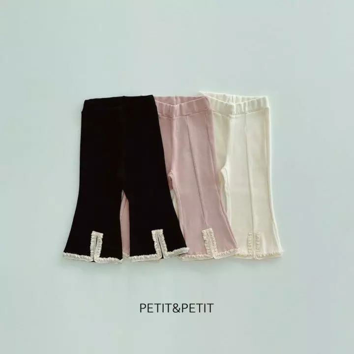 Petit & Petit - Korean Children Fashion - #magicofchildhood - Slit Lace Pants - 10