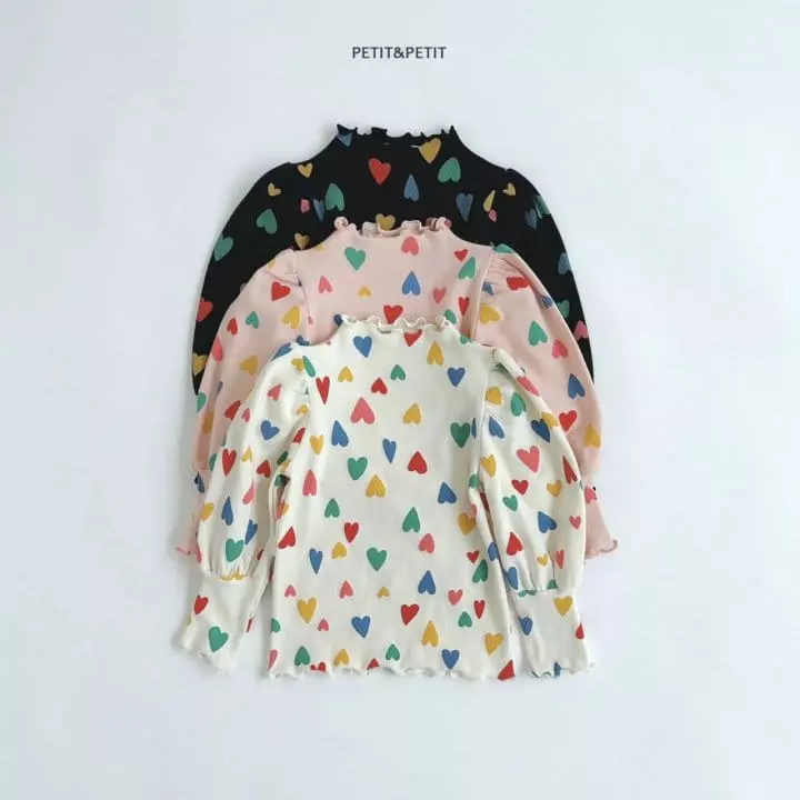 Petit & Petit - Korean Children Fashion - #magicofchildhood - Love Heart Tee - 7