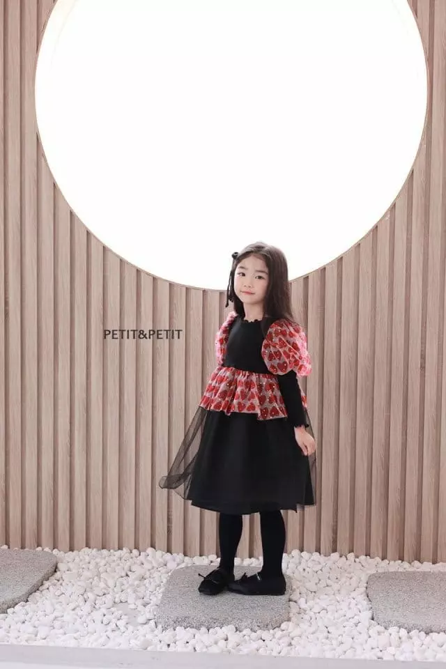 Petit & Petit - Korean Children Fashion - #minifashionista - Heart Sha One-piece - 2