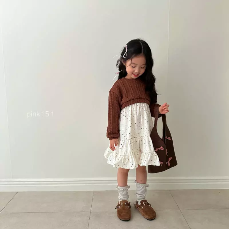 Pink151 - Korean Children Fashion - #childofig - Susu Dot One-piece - 3