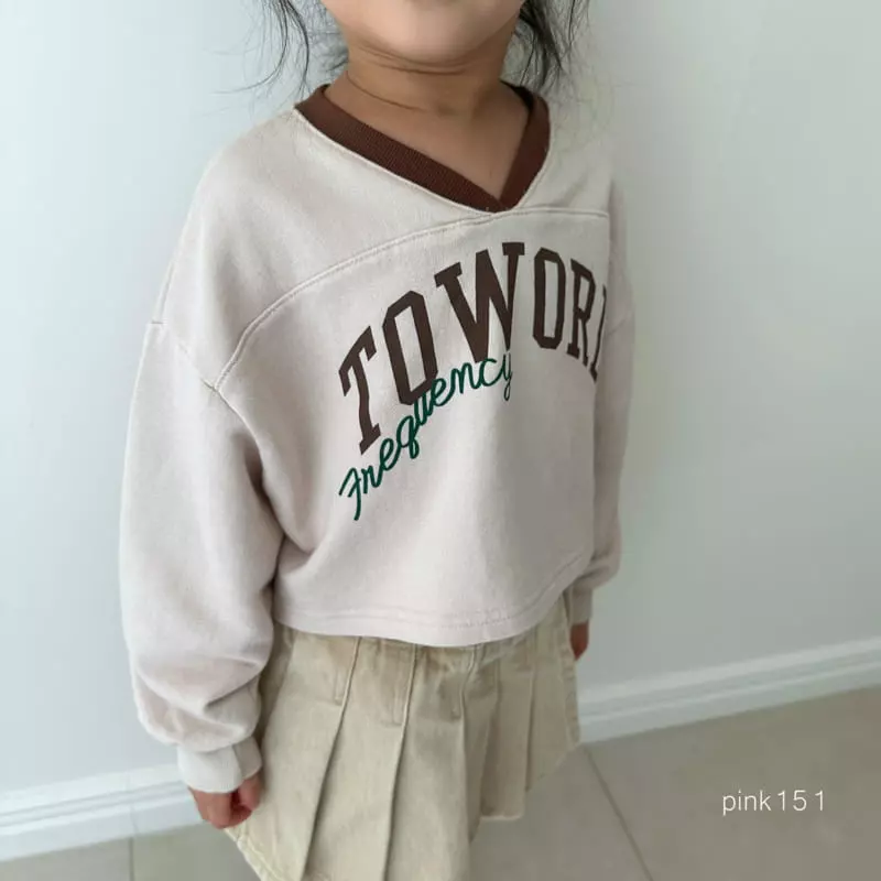 Pink151 - Korean Children Fashion - #childofig - Two Word Crop Tee - 4