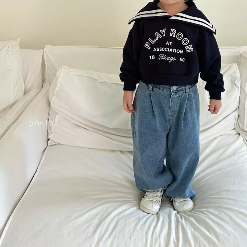 Pink151 - Korean Children Fashion - #childrensboutique - Sailor Crop Sweatshirt - 7