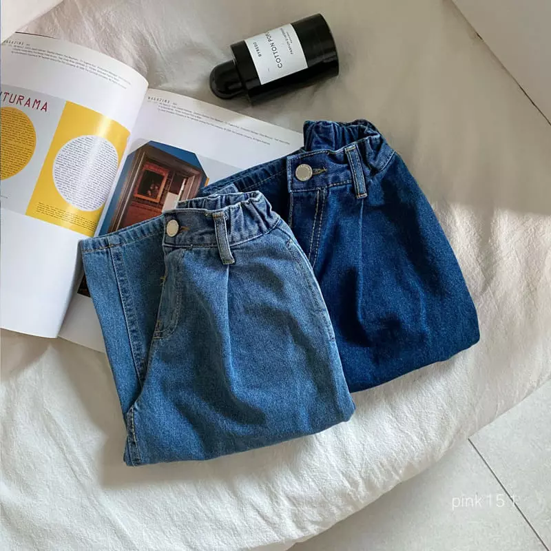 Pink151 - Korean Children Fashion - #fashionkids - Egg Wrinkle Jeans