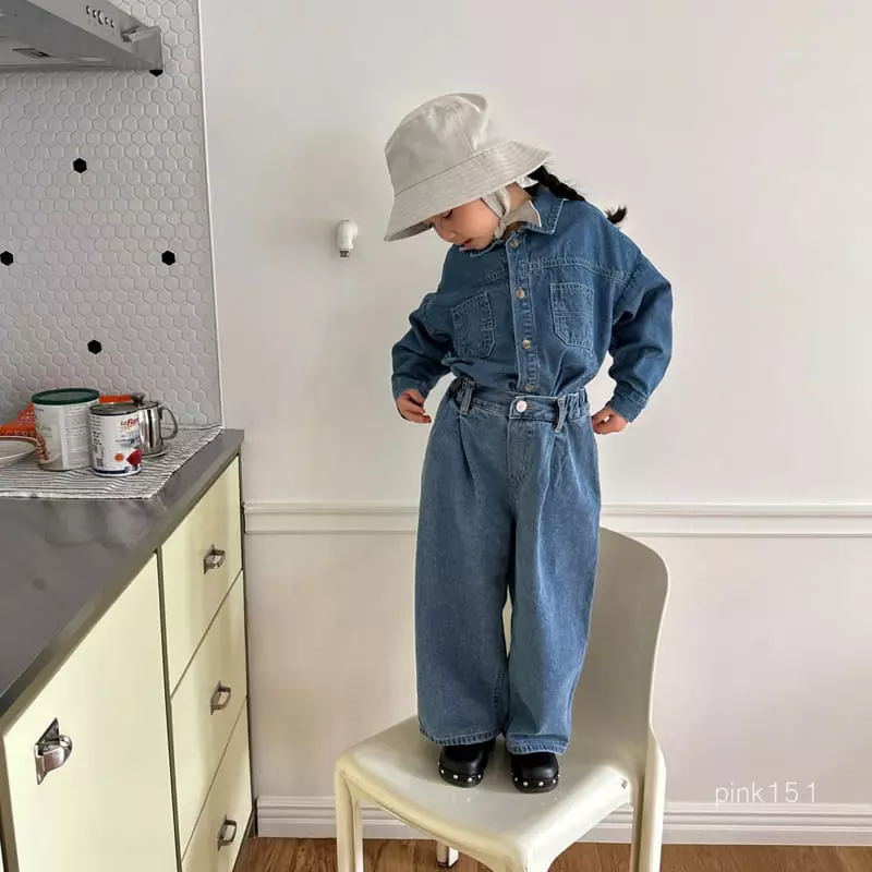 Pink151 - Korean Children Fashion - #kidsshorts - Cargo Denim Jacket - 5