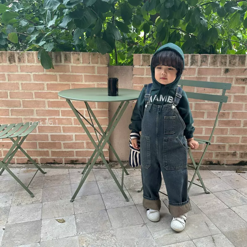 Pink151 - Korean Children Fashion - #kidsshorts - Vinage Overalls Denim - 4