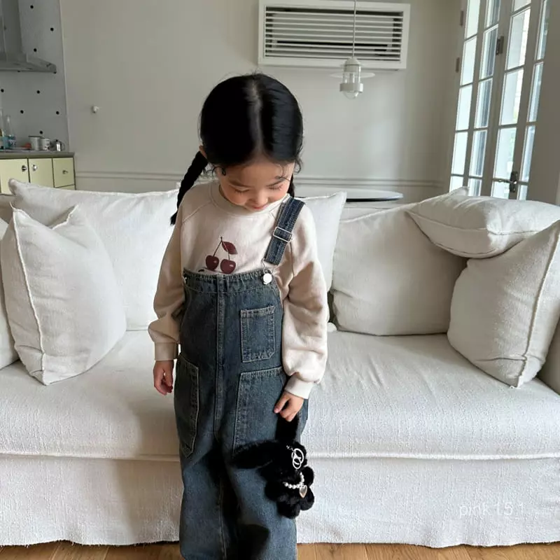 Pink151 - Korean Children Fashion - #littlefashionista - Vinage Overalls Denim - 7