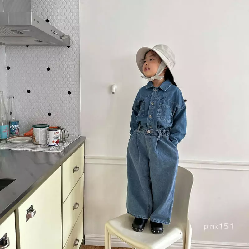Pink151 - Korean Children Fashion - #minifashionista - Cargo Denim Jacket - 11