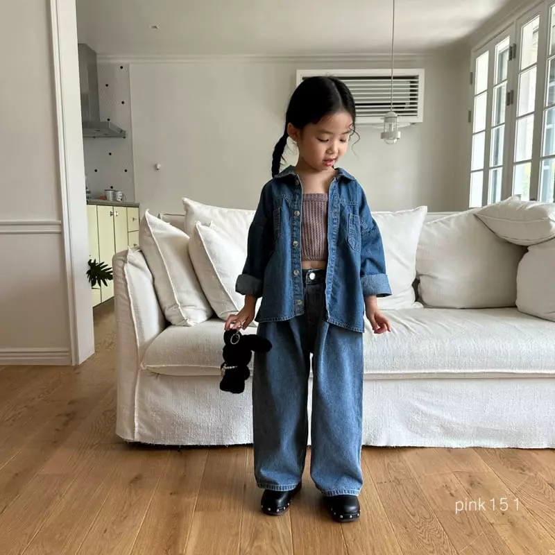 Pink151 - Korean Children Fashion - #prettylittlegirls - Egg Wrinkle Jeans - 9