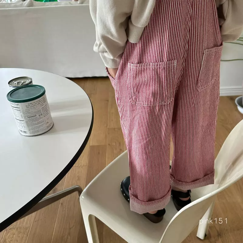 Pink151 - Korean Children Fashion - #todddlerfashion - Vinage Overalls Denim - 11