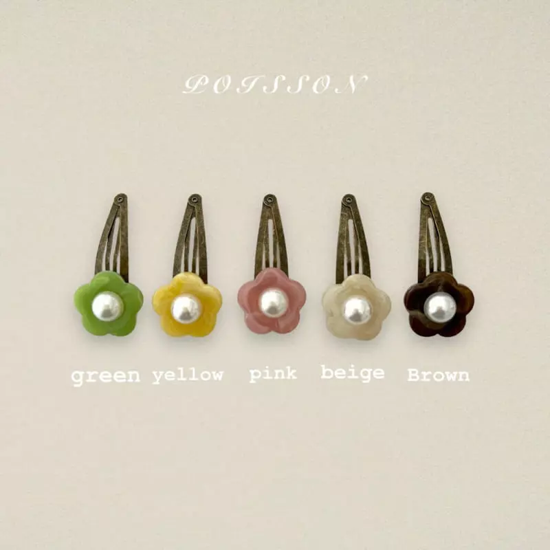 Poisson - Korean Children Fashion - #Kfashion4kids - Vintage Flower Hairpin