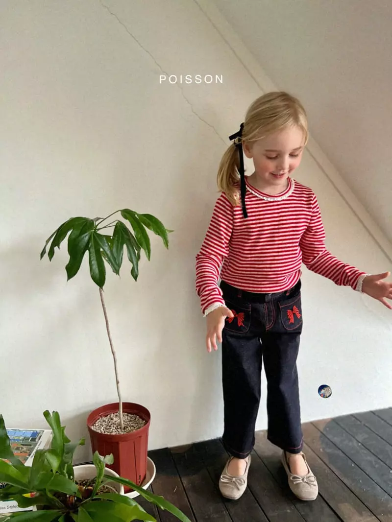Poisson - Korean Children Fashion - #Kfashion4kids - Eyelet St Tee - 8