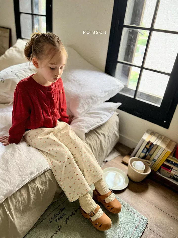 Poisson - Korean Children Fashion - #childofig - Yello Flower Pants - 9