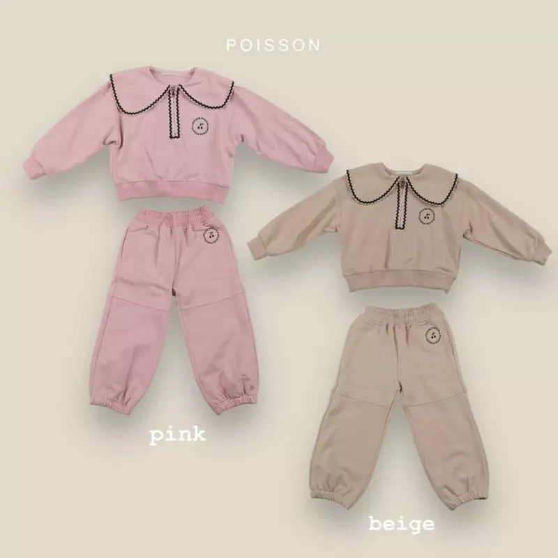 Poisson - Korean Children Fashion - #childrensboutique - Big Collar Set UP