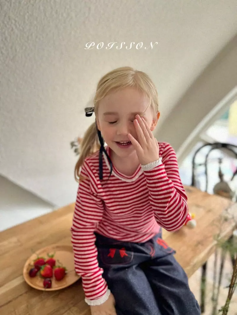 Poisson - Korean Children Fashion - #designkidswear - Eyelet St Tee - 2
